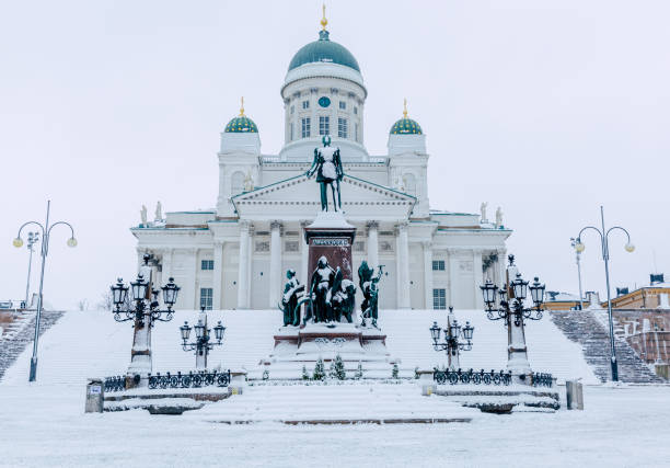 istock Helsinki Cathedral in winter , Finland 1297278785