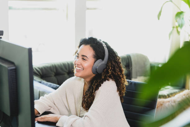 istock Confident businesswoman working from home 1297281451