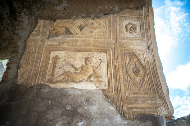 Herculaneum wall art stock photo