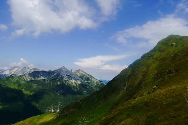 istock high seep green hills in the mountains while hiking 1297290563