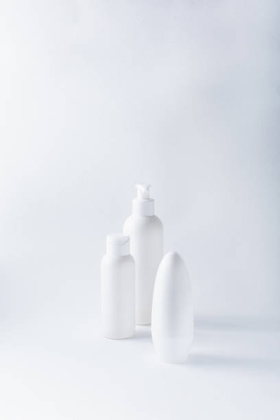 istock Set of cosmetic products on white background 1297292454