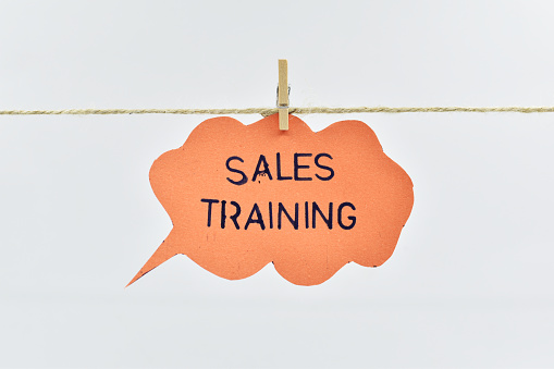 Sales training concept.