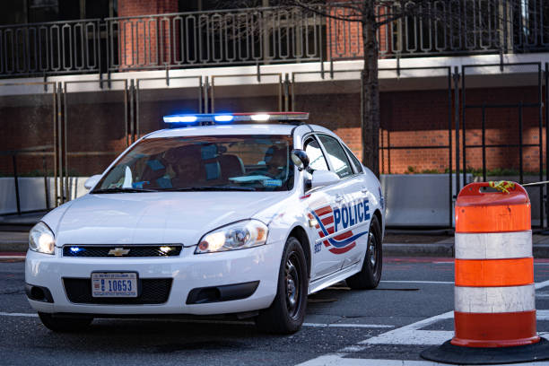 Carro Policial, Washington DC, EUA Imagem Editorial - Imagem de perigo,  avenida: 165333290