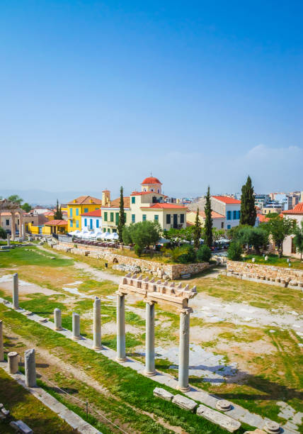istock Beautiful Roman Agora in Plaka District, Athens, Greece. 1297308974