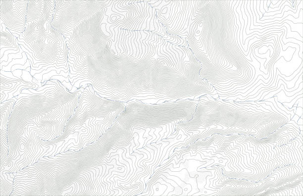 topographische kartenkonturen - topographie stock-grafiken, -clipart, -cartoons und -symbole