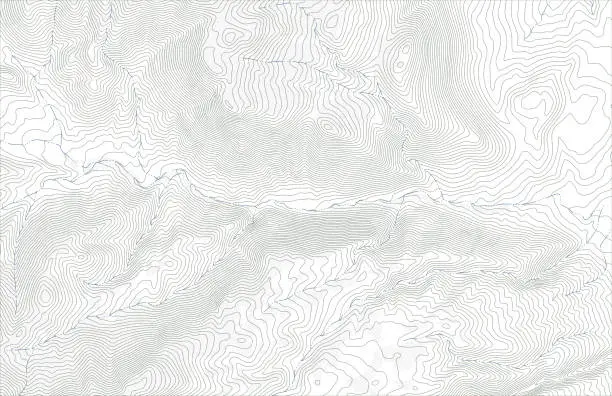 Vector illustration of Topographic map contours