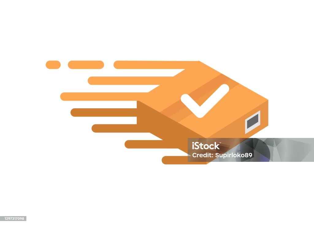 Express Package Vector Express Package Delivery Simple Flat Illustration Stock Illustration ...