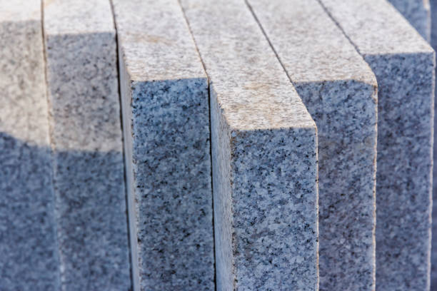 istock Granite slabs close up. Granite texture. Granite countertop slabs. Material for decorative wall and floor decoration 1297323932