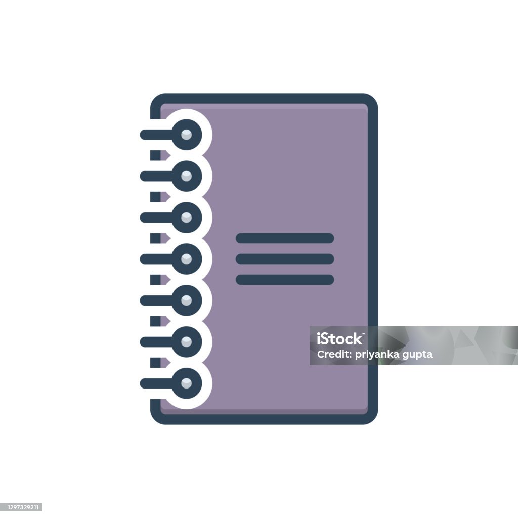 Bind Note Icon Bind Book Stock Illustration - Download Image Now - Bandage, Book ...