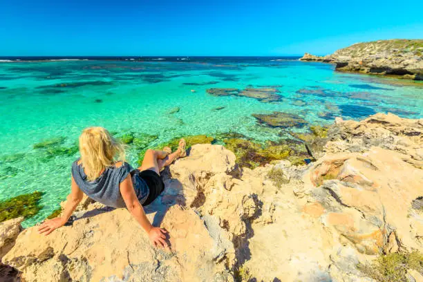 Photo of Tourist girl at Rottnest Island