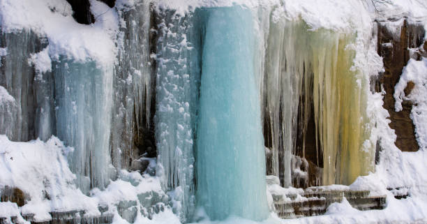 istock Wall of ice in a Canadian forest 1297333638