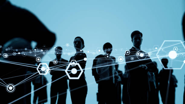 istock Global communication network concept. Worldwide business. Human resources. 1297338989