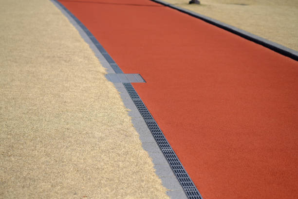 istock Image material of the well-maintained exercise course 1297341472
