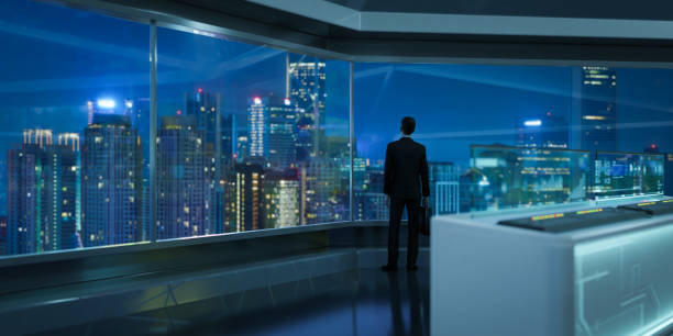 istock 3d rendering businessman stand in office 1297345140