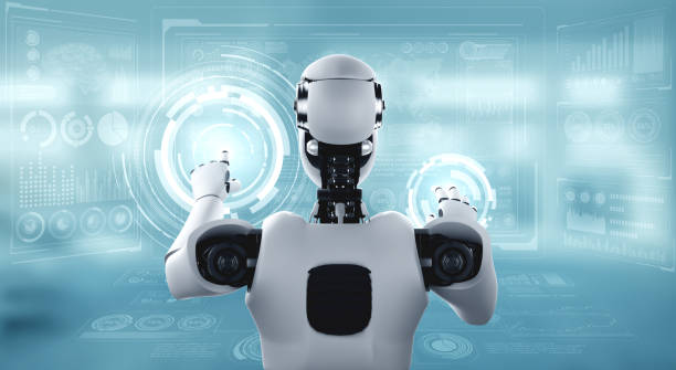 istock AI humanoid robot touching virtual hologram screen showing concept of big data 1297350627