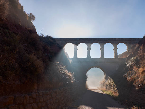 istock Aqueduct backlit in the mist 1297352481