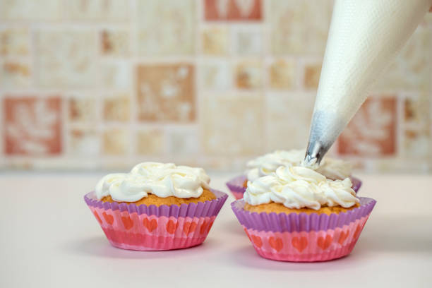 istock Homemade muffins for Valentine's Day. 1297360127