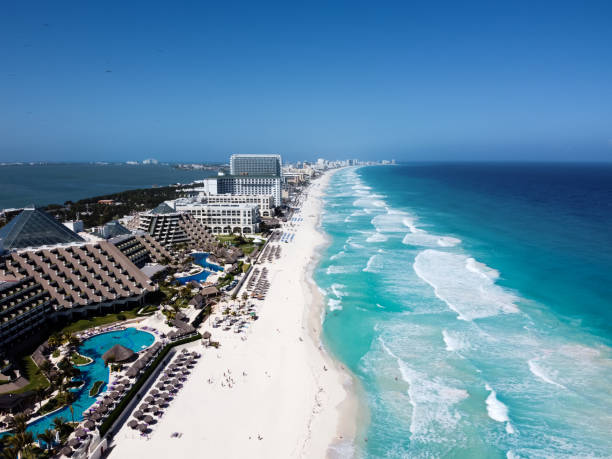 istock Drone photo Playa Ballenas, Cancun, Mexico 1297363869