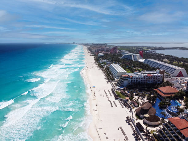 istock Drone photo Playa Ballenas, Cancun, Mexico 1297363881