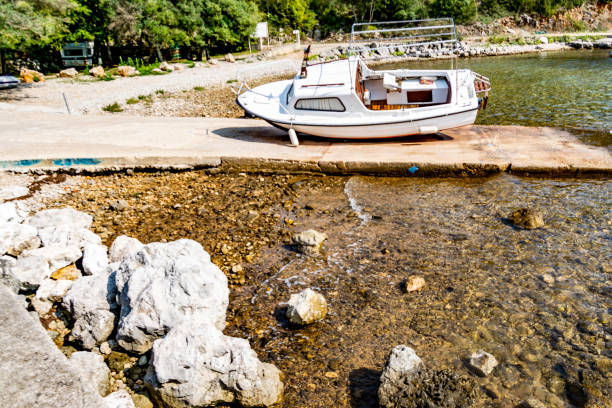 Port Vela Jana island, nice little port on the island of Krk