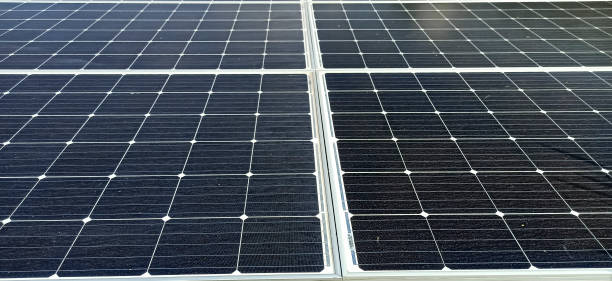istock Solar panels in the big forest 1297380392