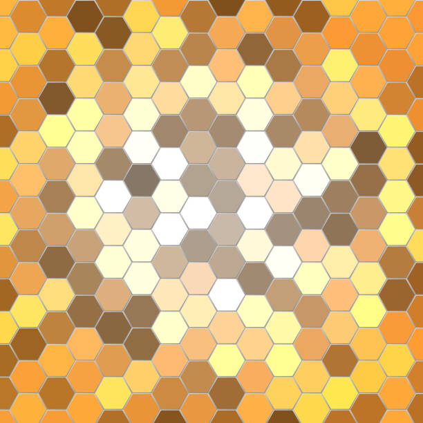 ilustrações, clipart, desenhos animados e ícones de padrão de telhas hexágonas - bronze decor tile mosaic