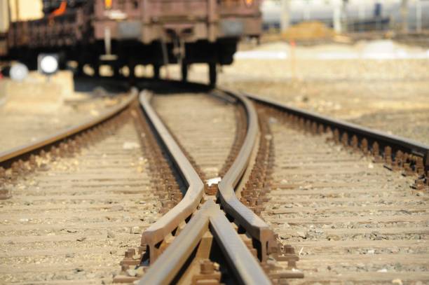 istock switch or trackswitch in railroad and train traffic 1297385322