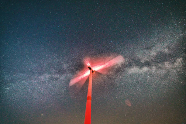 istock winturbines under milkyway star-clusterat night 1297385390