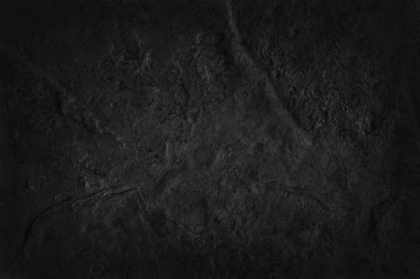 istock Dark grey black slate texture in natural pattern with high resolution for background and design art work. Black stone wall. 1297389532