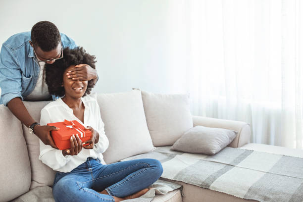 istock Beautiful young couple at home. 1297389769