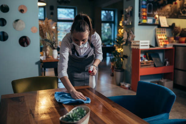 istock waitress in cafe or restaurant 1297395693