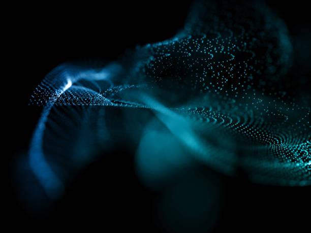 istock 3D abstract cyber particles background with shallow depth of field 1297397818