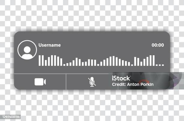 Call Panel Front Incoming Call Interface Panel Of New Call Screen Template On ...