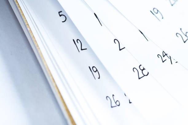 istock Abstract blur calendar for 2021 month schedule to make an appointment or manage the schedule every day pages flipping 1297408303