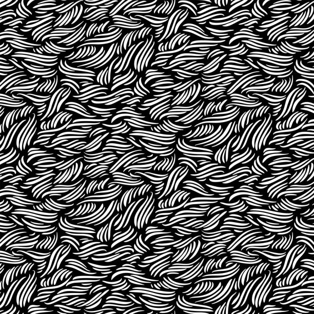 абстрактный волнистый фон линий - seaweed seamless striped backgrounds stock illustrations