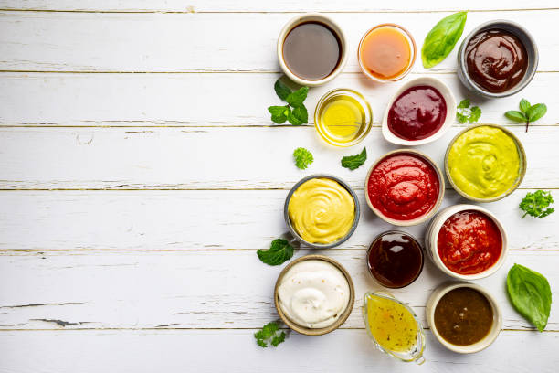 istock Set of different dip sauces 1297420373