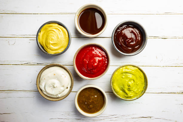 istock Set of different dip sauces 1297420375