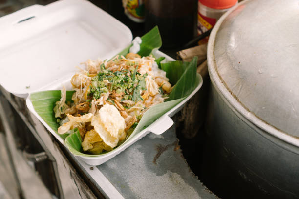 Indonesian street food porridge stock photo