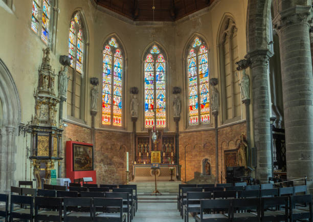 Bruges - The presbytery of church st. James church (Jakobskerk).