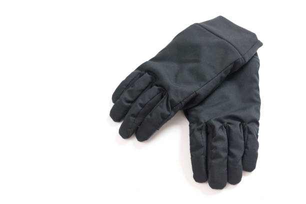 istock Winter ski gloves on white background 1297426381