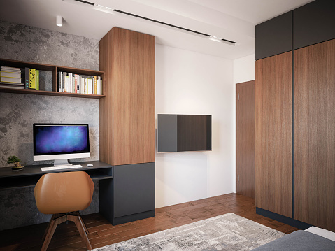 Interior Design Architecture Computer Generated Image Of Bed Room ...