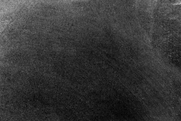 istock Grunge white color chalk textured on blank blackboard background with copy space 1297438630