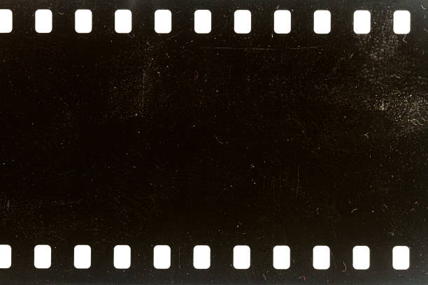 istock Dusty and grungy 35mm film texture or surface 1297441685