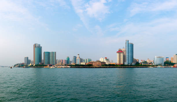 istock Xiamen, China downtown city skyline. 1297446340