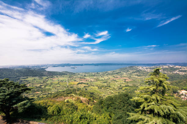 istock Panorama from Montefiascone on Lake Bolsena (Italy) 1297458934