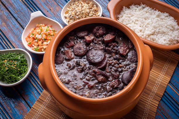 istock Feijoada, typical Brazilian food with black beans, pork and sausage 1297460341