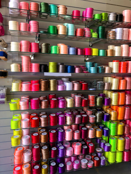 istock Accessories for flower shops. Multi-colored wrapping tape. 1297460433