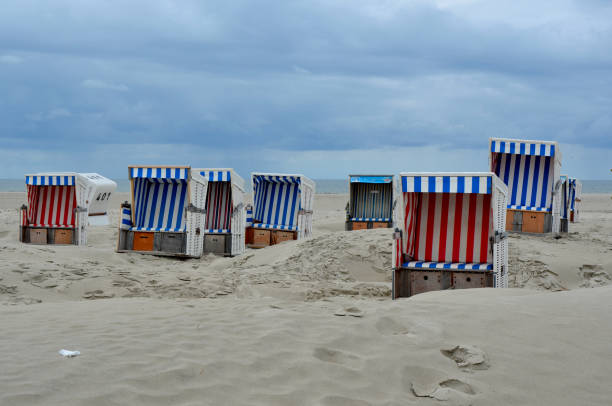 istock Beach chairs on the North Sea beach 1297460452