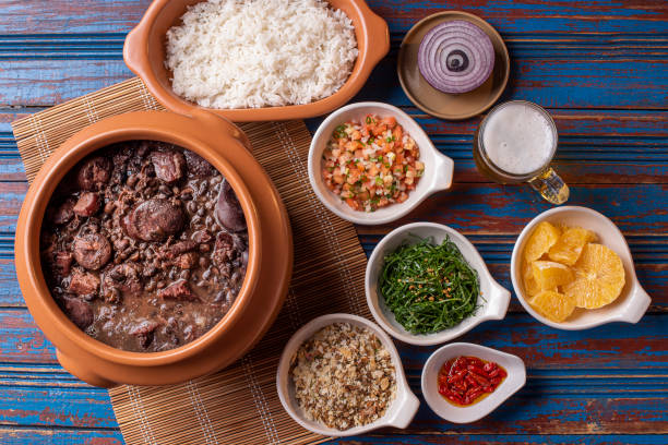 istock Feijoada, typical Brazilian food with black beans, pork and sausage 1297460715