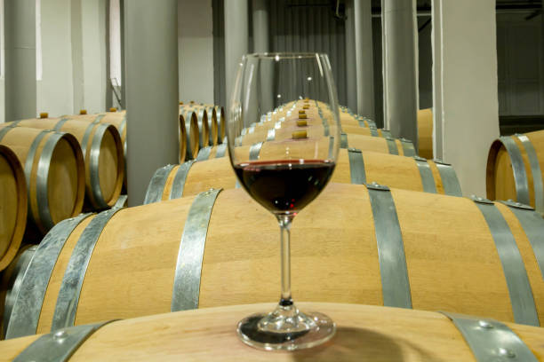 istock Barrels in the wine 1297464927